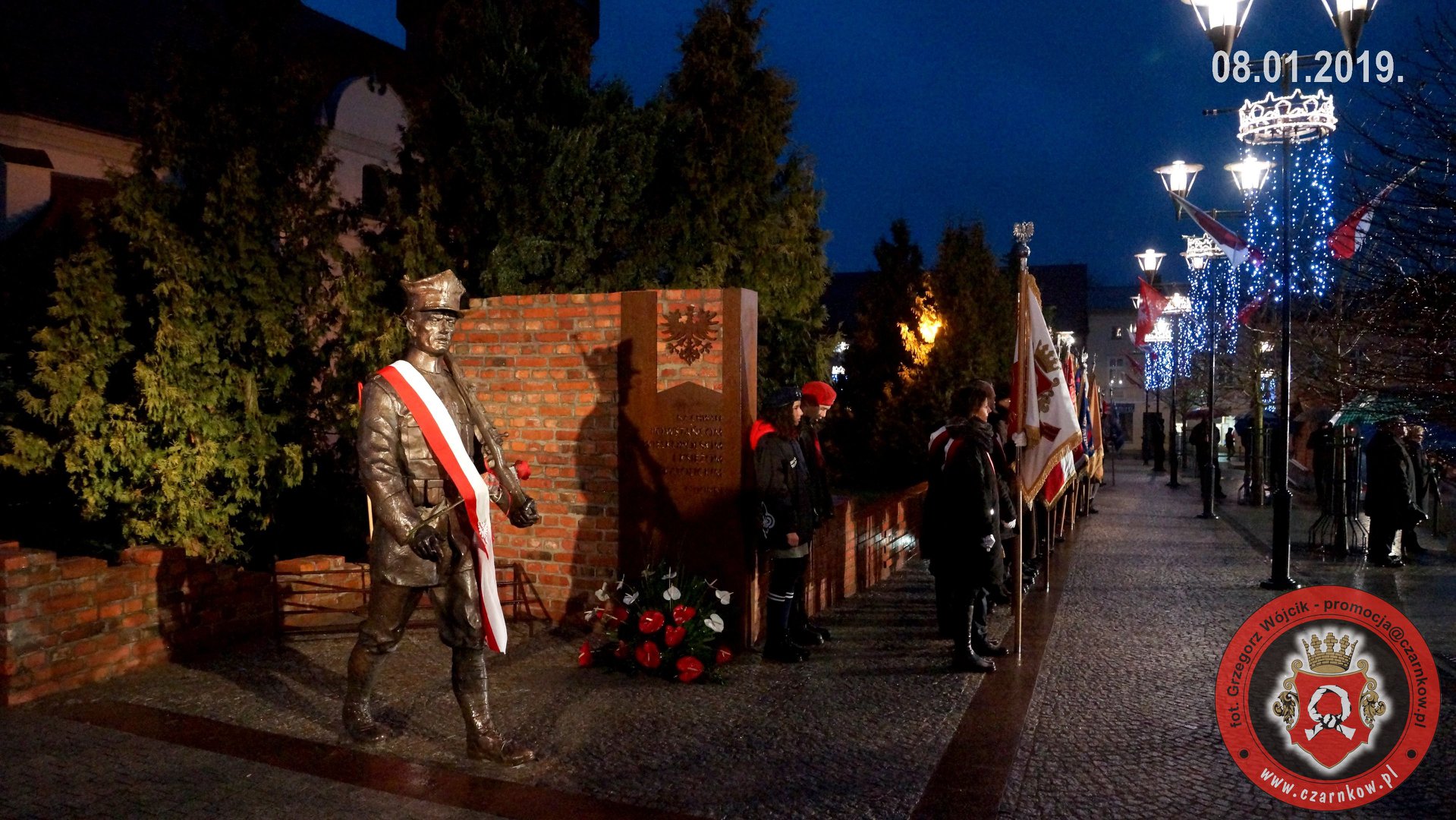 Odsłonięcie pomnika Powstańców Wielkopolskich w Czarnkowie