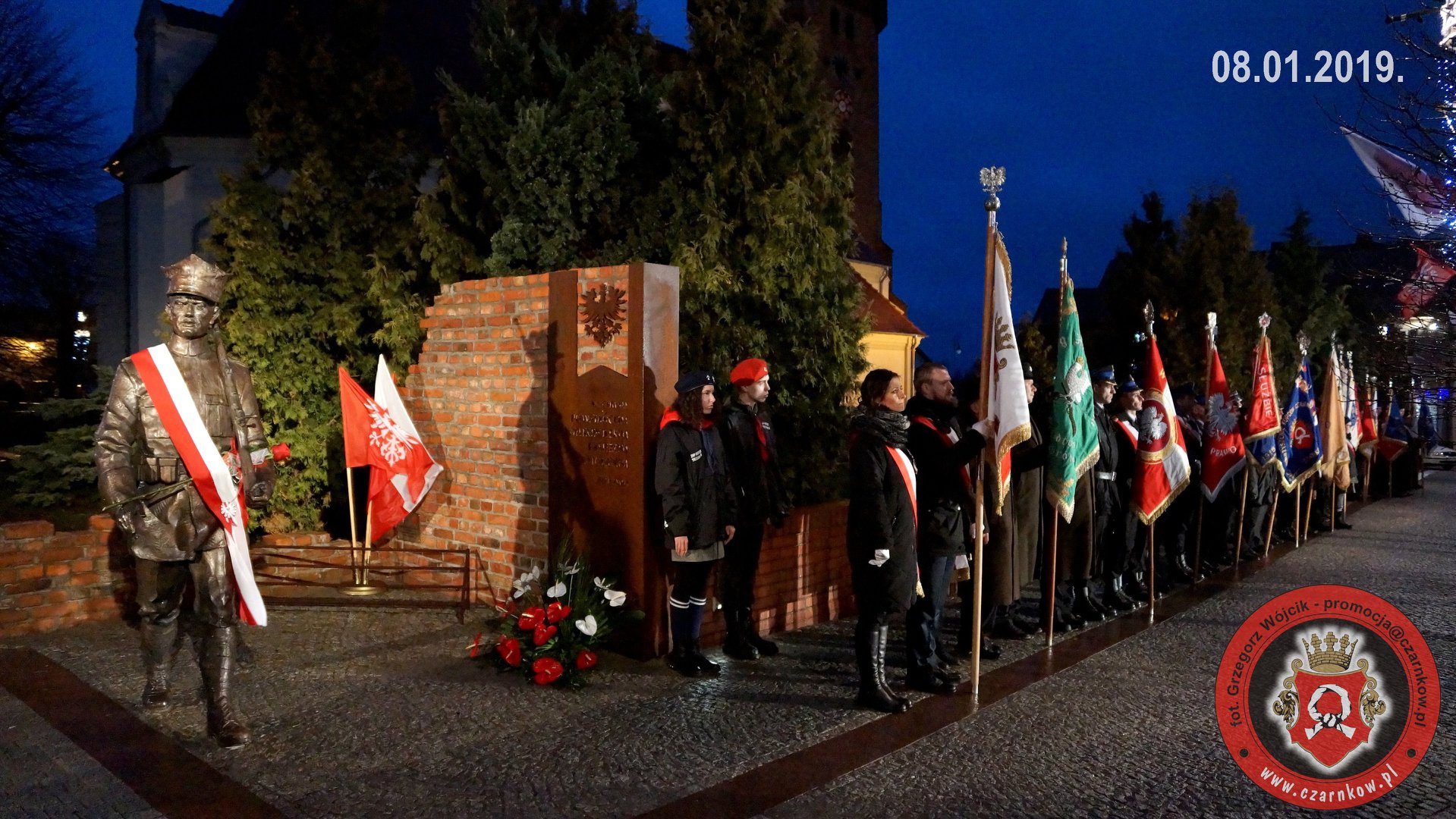 Odsłonięcie pomnika Powstańców Wielkopolskich w Czarnkowie