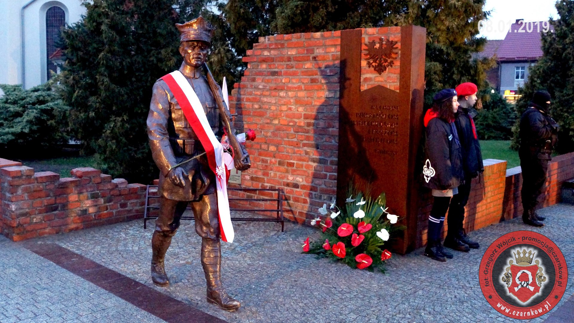 Odsłonięcie pomnika Powstańców Wielkopolskich w Czarnkowie