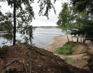 Rzeka Dźwina na Łotwie w pobliżu tzw. Wyspy Śmierci.