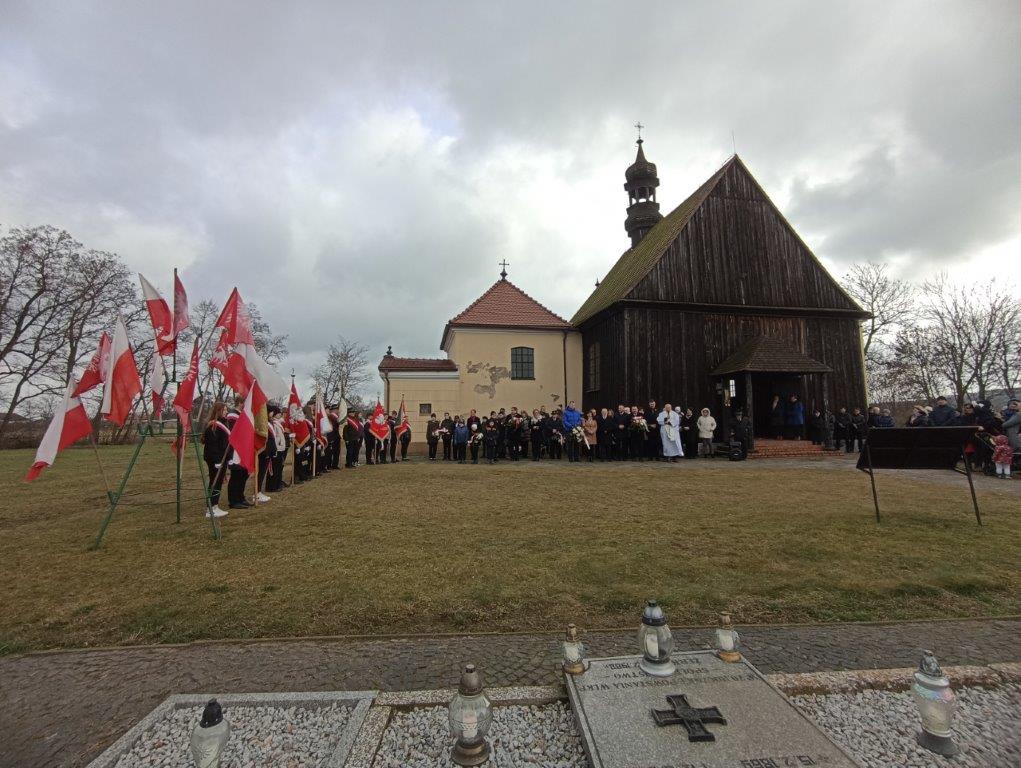 Uroczystości ku czci mjr. Zbigniewa Gorzeńskiego-Ostroroga w Lgowie.